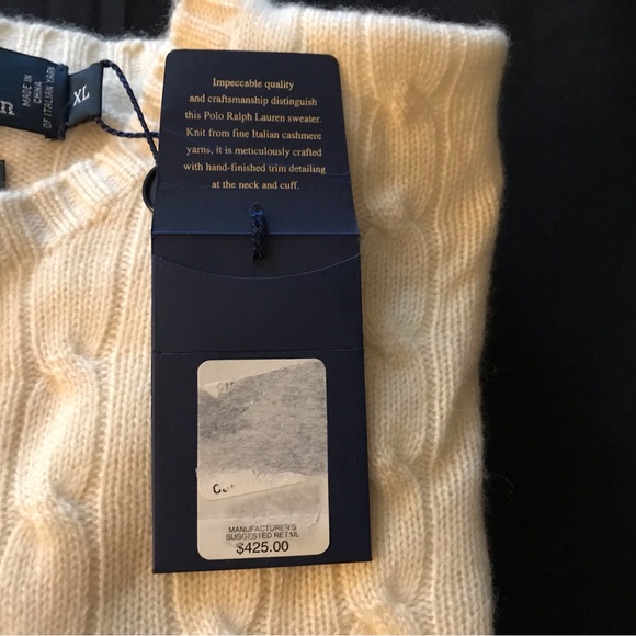 Polo Ralph Lauren Mens XL Cashmere Sweater - Picture 3 of 4